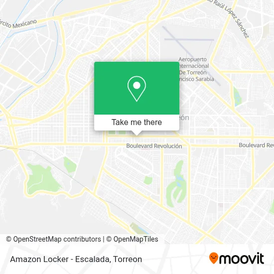 Amazon Locker - Escalada map