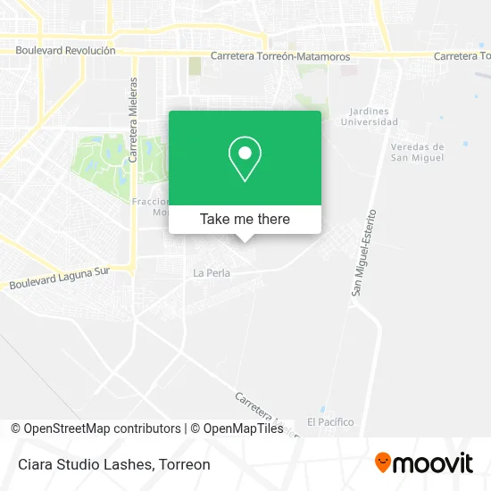 Ciara Studio Lashes map