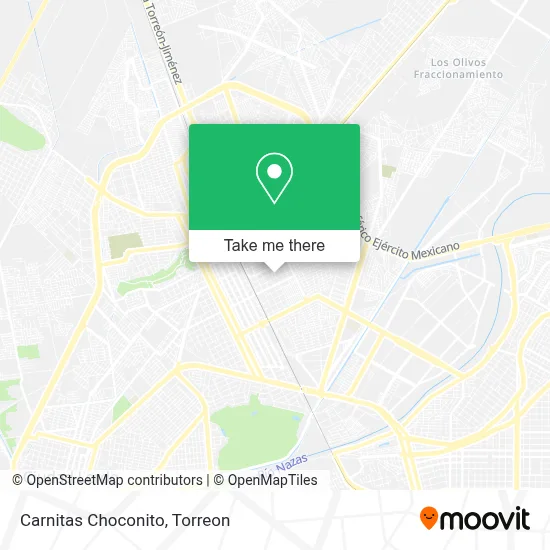 Carnitas Choconito map