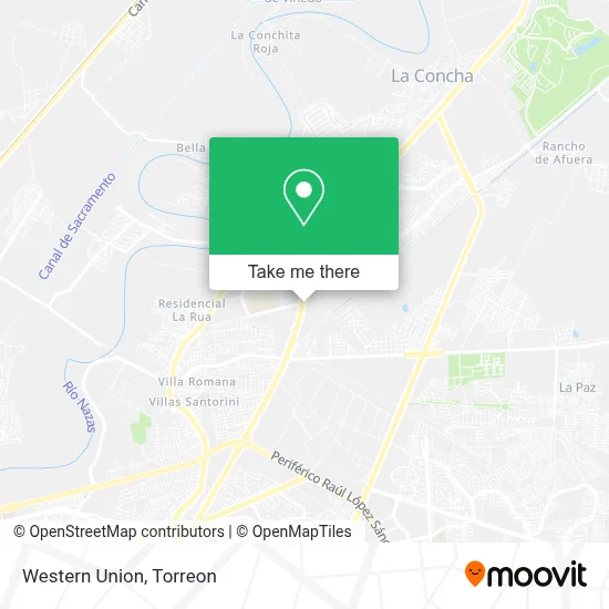 Western Union map