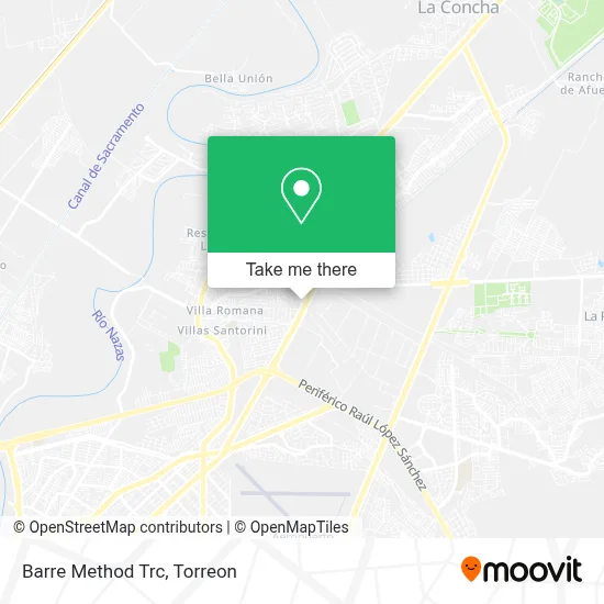 Barre Method Trc map