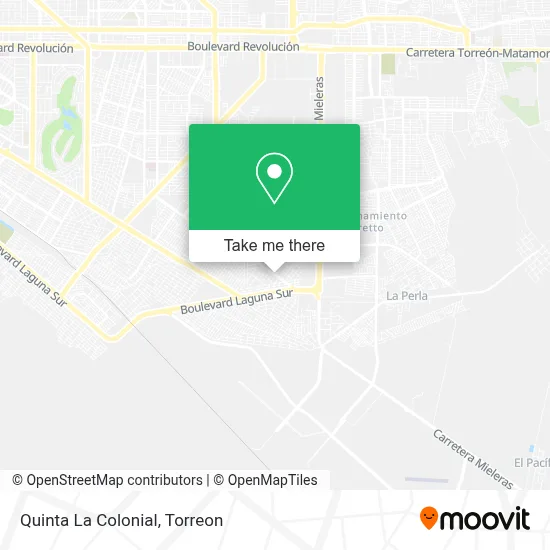 Quinta La Colonial map