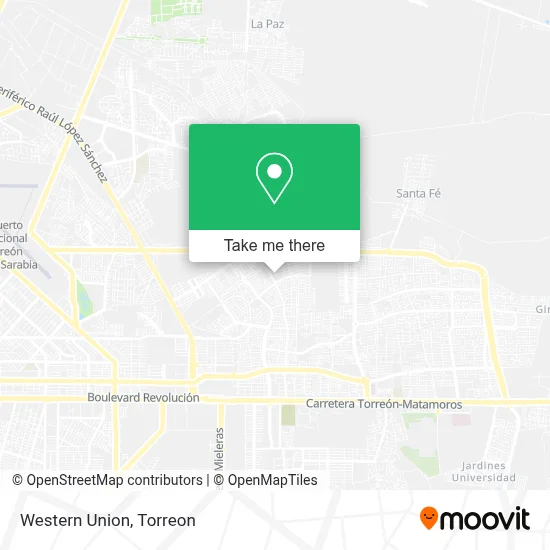Western Union map