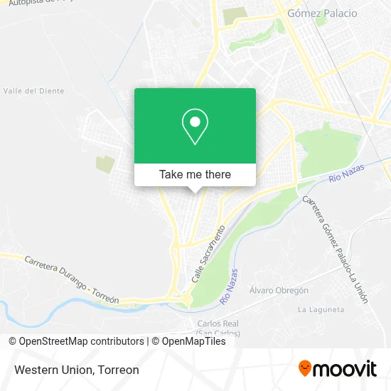 Western Union map