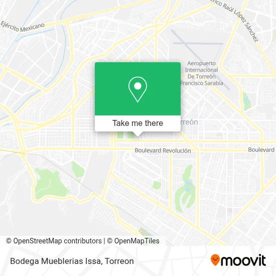 Bodega Mueblerias Issa map