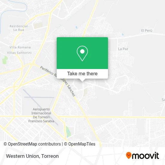 Western Union map