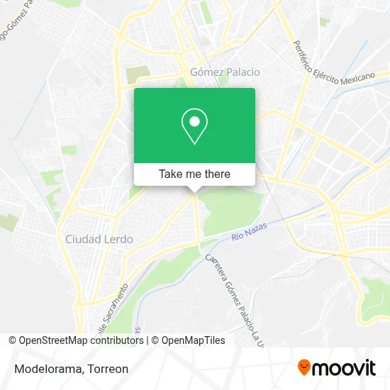 Modelorama map