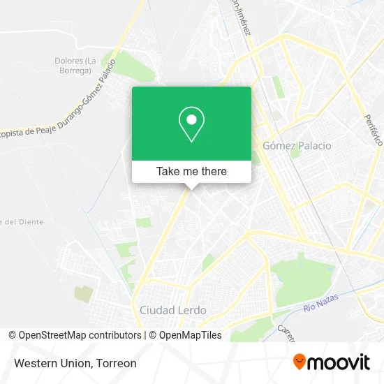 Western Union map