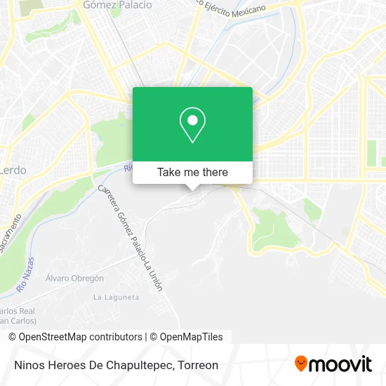 Ninos Heroes De Chapultepec map