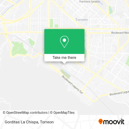 Gorditas La Chispa map