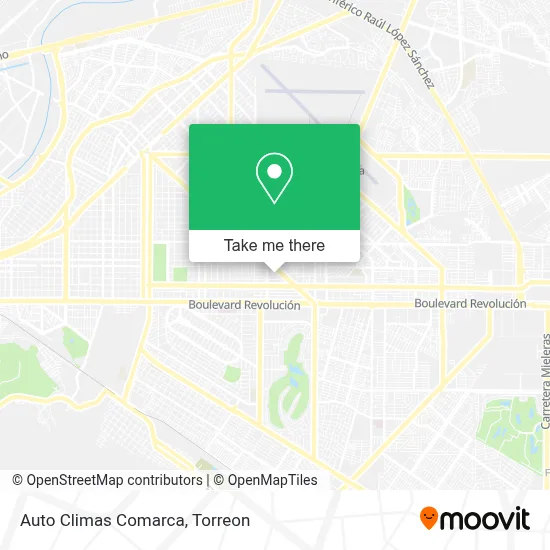 Auto Climas Comarca map
