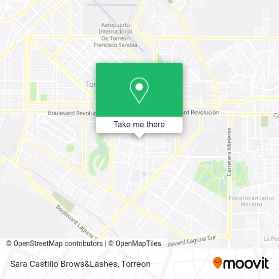 Sara Castillo Brows&Lashes map