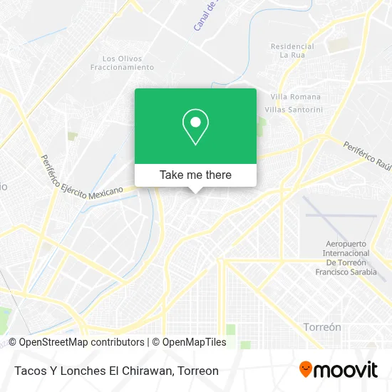 Tacos Y Lonches El Chirawan map