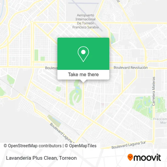 Lavandería Plus Clean map
