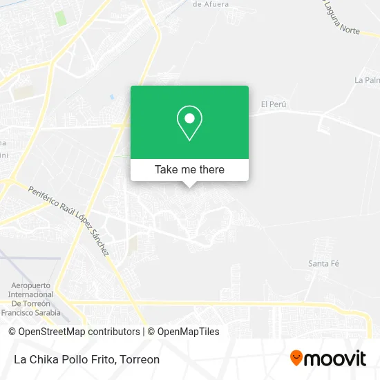 La Chika Pollo Frito map