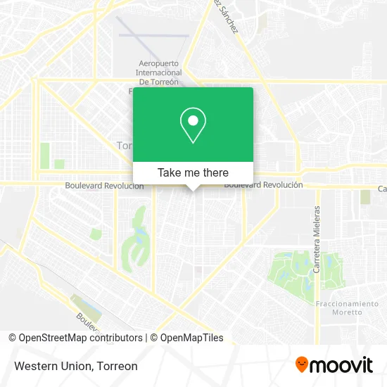 Western Union map