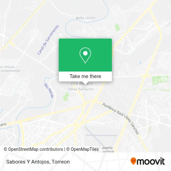 Sabores Y Antojos map