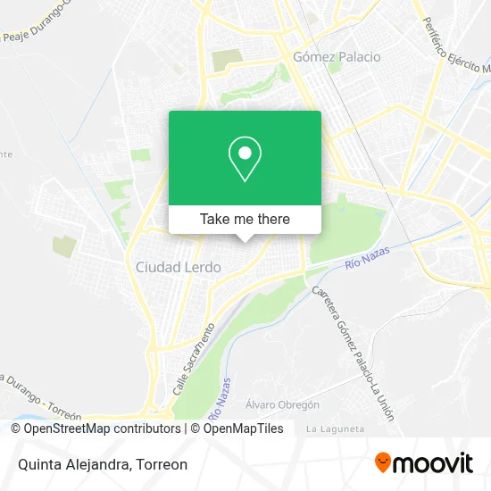 Quinta Alejandra map