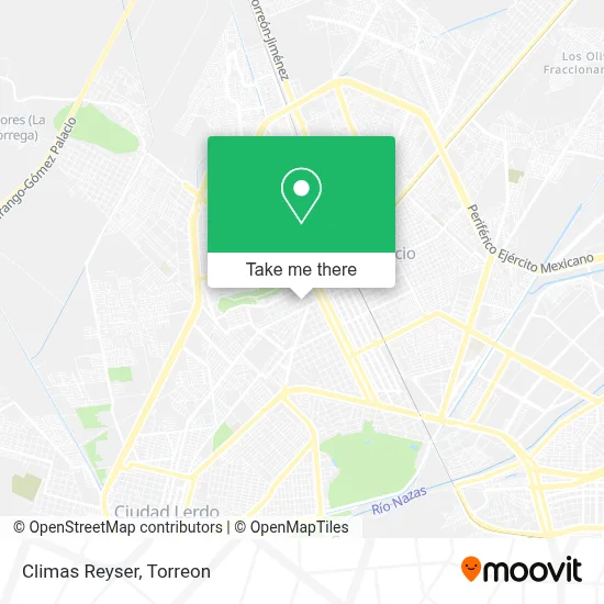 Climas Reyser map