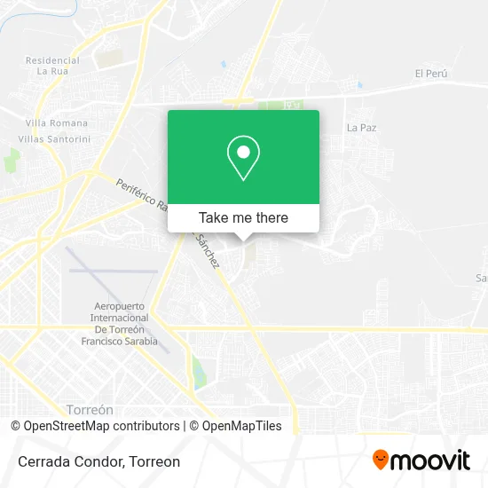 Cerrada Condor map