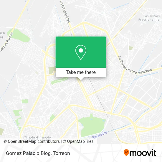 Gomez Palacio Blog map