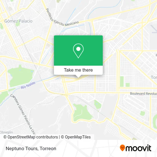 Neptuno Tours map