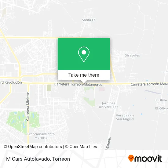 M Cars Autolavado map