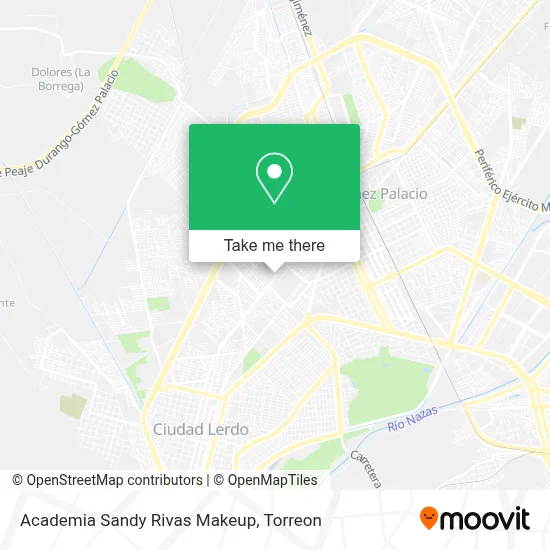 Academia Sandy Rivas Makeup map