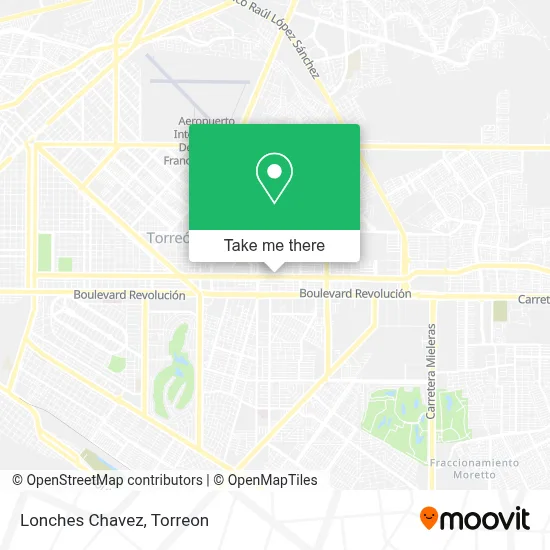 Lonches Chavez map