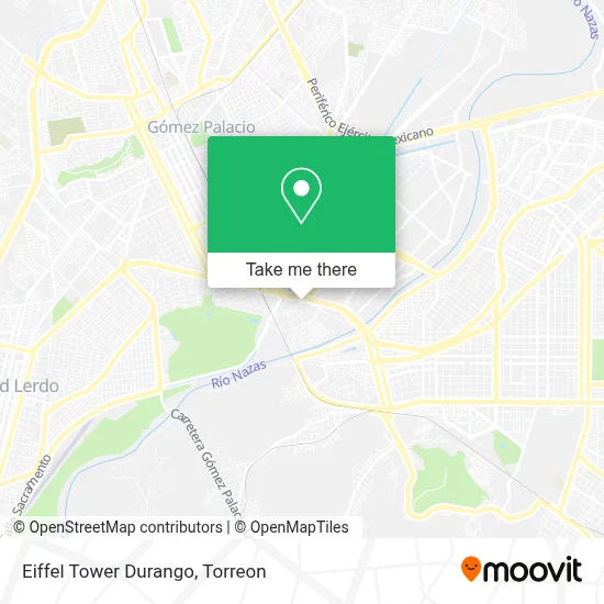 Eiffel Tower Durango map