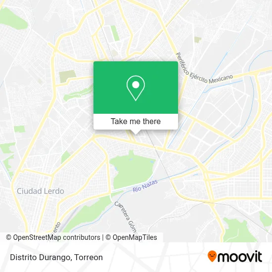 Distrito Durango map
