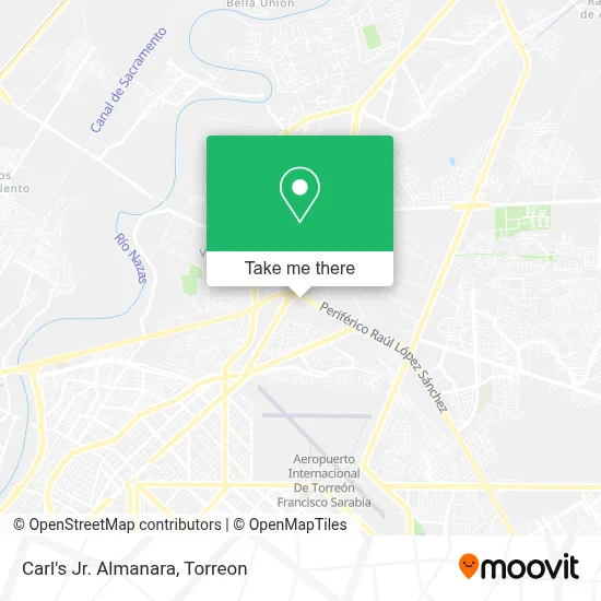 Carl's Jr. Almanara map