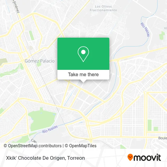 Xkik' Chocolate De Origen map