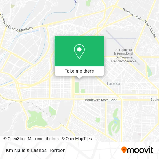 Km Nails & Lashes map