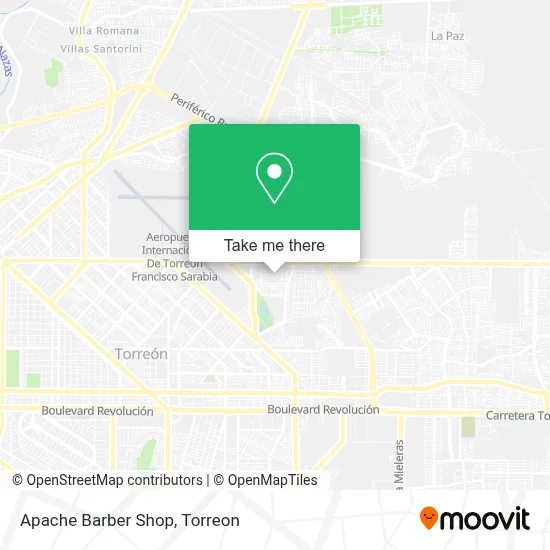 Apache Barber Shop map