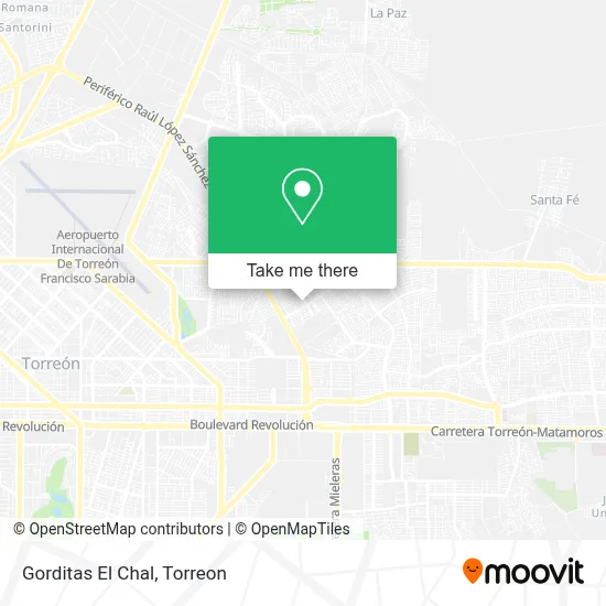 Gorditas El Chal map