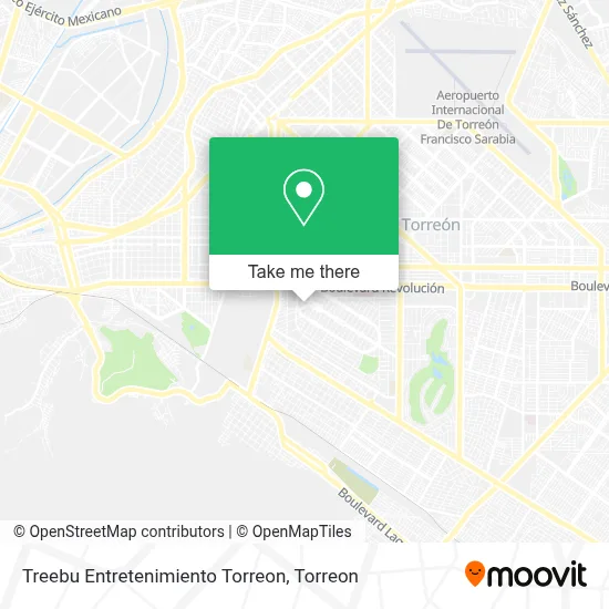 Treebu Entretenimiento Torreon map