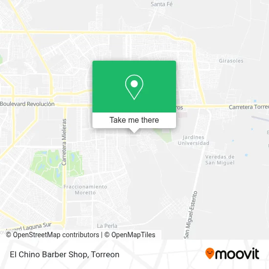 El Chino Barber Shop map