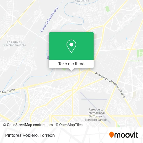 Pintores Roblero map