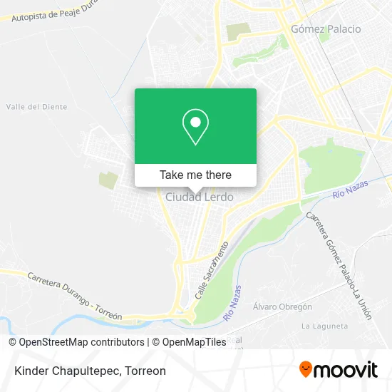 Kinder Chapultepec map