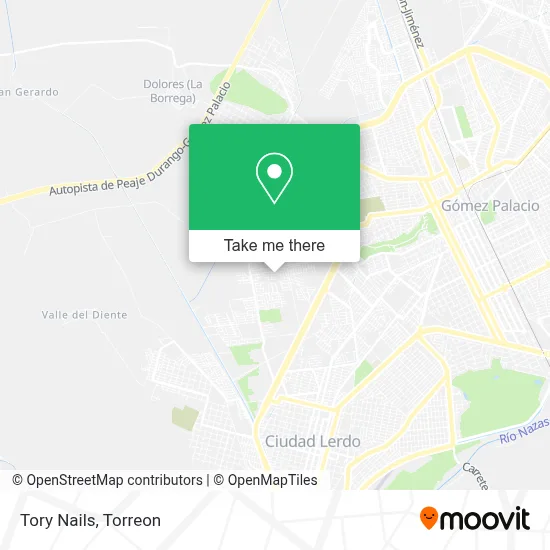 Tory Nails map