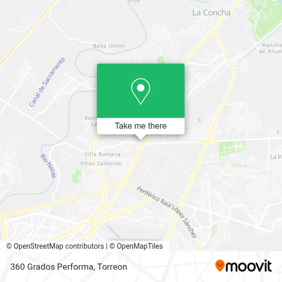 360 Grados Performa map