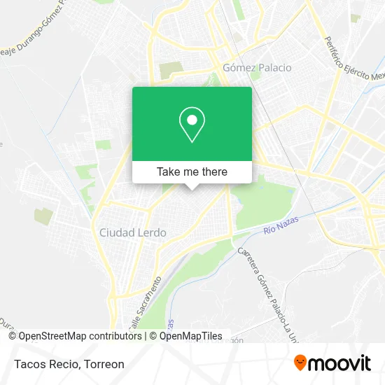 Tacos Recio map
