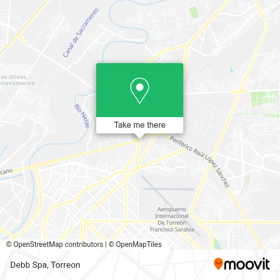 Debb Spa map