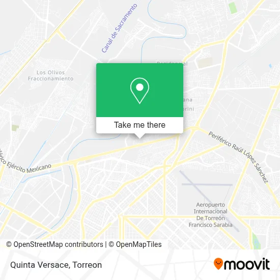 Quinta Versace map