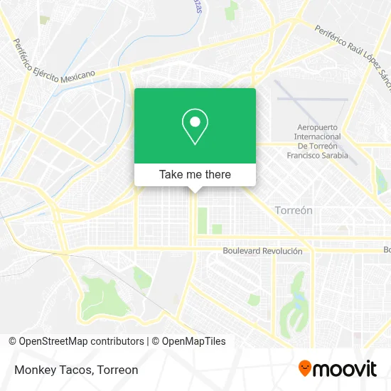 Monkey Tacos map