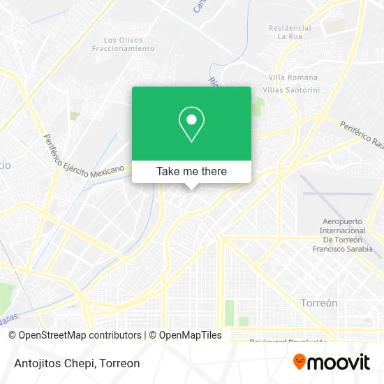 Antojitos Chepi map
