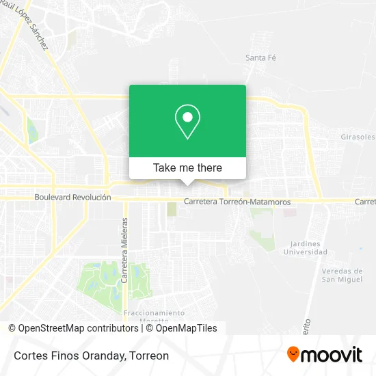Cortes Finos Oranday map