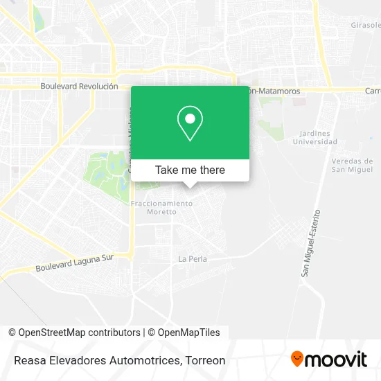 Reasa Elevadores Automotrices map