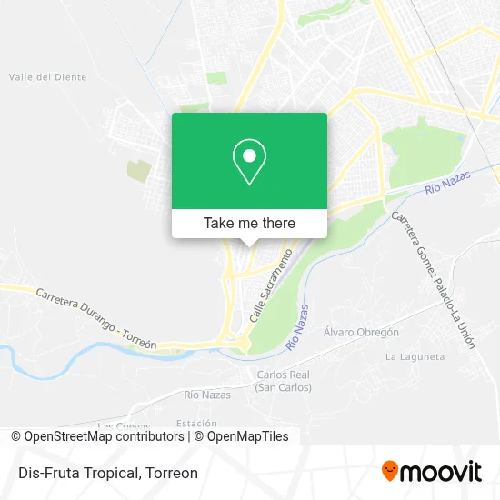 Dis-Fruta Tropical map